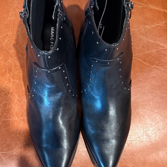 Black Leather Mark Fisher Women’s Ankle Boots - Picture 7 of 8